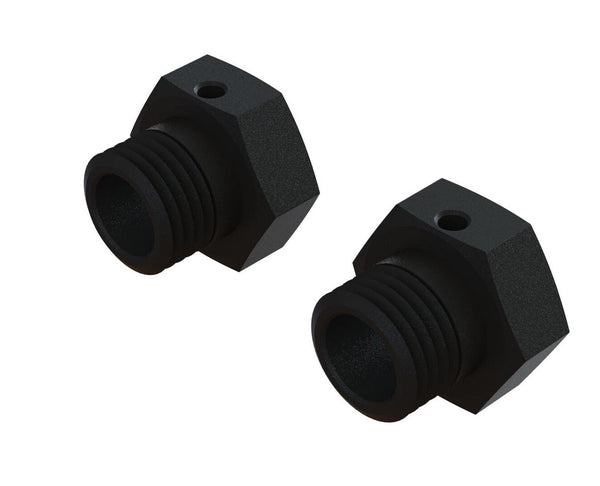 Arrma ARA311117 Aluminum Wheel Hex 17mm 16.5mm Thick Black (2)