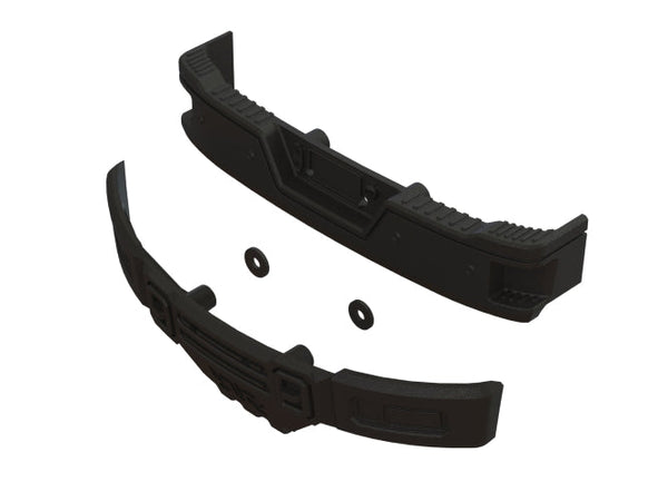 Arrma ARA320460 Bumper Set Black Big Rock