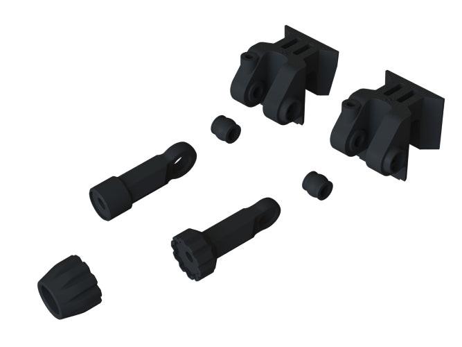 PowerHobby Arrma ARA320528 Center Brace Mount Set Vorteks Kraton Outcast — Vorteks Parts