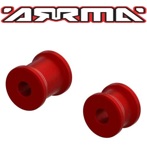 Arrma ARA320569 Aluminum Chassis Brace Spacer Set Red EXB