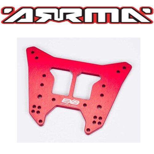 PowerHobby Arrma ARA320580 Rear Aluminum Shock Tower CNC 7075 T6 ML Red EXB