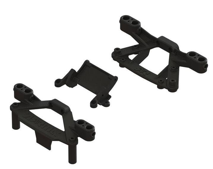 PowerHobby Arrma ARA320586 Upper Bumper/Bodymount Set Infraction / Vendetta 4X4 — Vendetta Parts