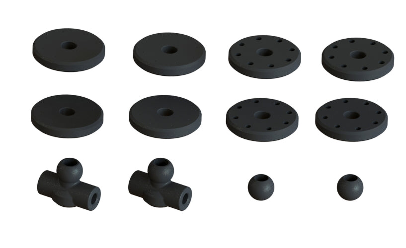 Arrma Shock Set Bore 16mm Length 134mm Piston  8x1.4mm OIL 1000cst Kraton