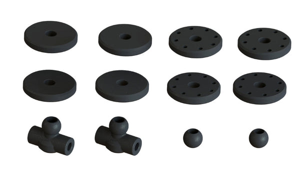 Arrma Shock Set Bore 16mm Length 134mm Piston  8x1.4mm OIL 1000cst Kraton