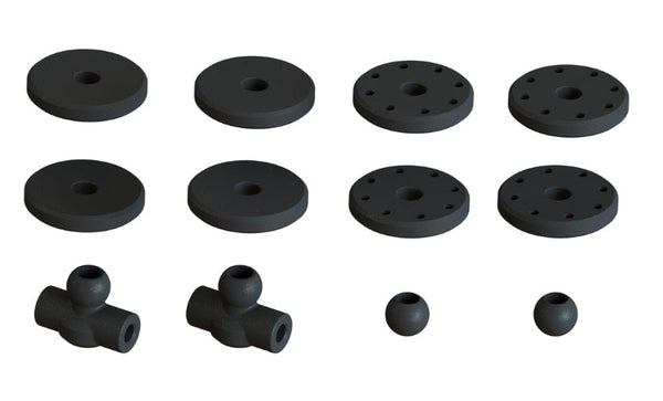 Arrma Shock Set Bore 16mm Length 104mm Piston  8x1.2mm OIL 550CST Typhon