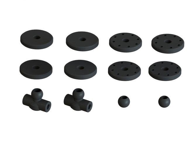 PowerHobby Arrma Shock Set Bore 16mm Length:77mm Piston: 8X1.2MM Oil:2000CST Infraction — Infraction 6S Parts
