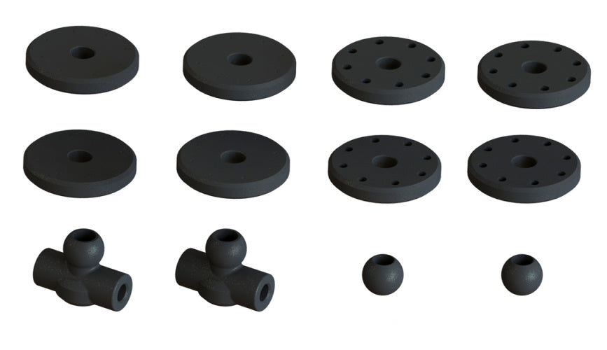 Arrma Shock Set Bore 16mm Length 87mm Piston 8X1.2MM Oil 2000CST 1/7 Felony 6S