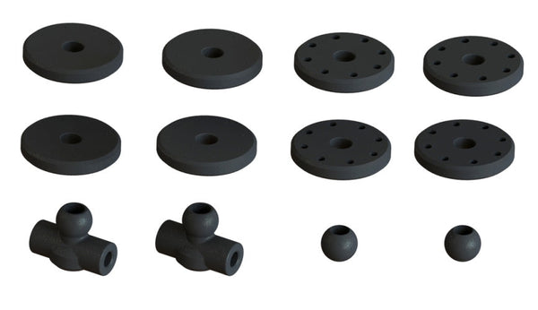 Arrma Shock Set Bore 16mm Length 87mm Piston 8X1.2MM Oil 2000CST 1/7 Felony 6S