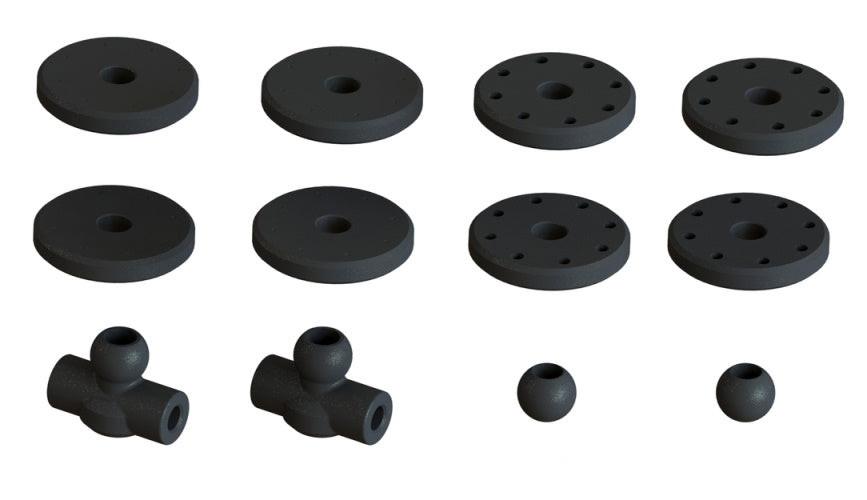 PowerHobby Arrma Shock Set Bore 16mm Length 87mm Piston 8X1.2MM Oil 2000CST 1/7 Felony 6S — Felony Parts