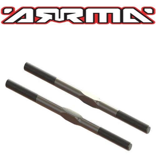 PowerHobby Arrma ARA330662 Kraton EXB Steel Turnbuckle M5x89mm Silver (2)