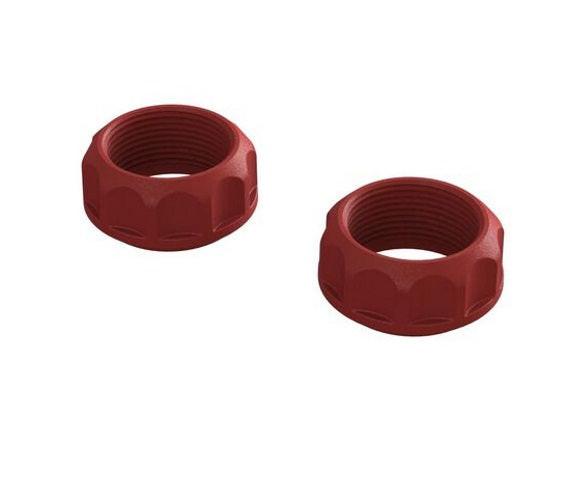 PowerHobby Arrma ARA330690 Threaded Shock Collar Red (2) 4X4 Infraction / Vendetta — Vendetta Parts