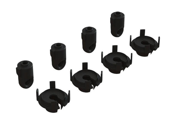 PowerHobby Arrma SHOCK ROD END & SPRING PERCH SET (4 SHOCKS) Kraton / Outcast 8S — Kraton 8S Parts