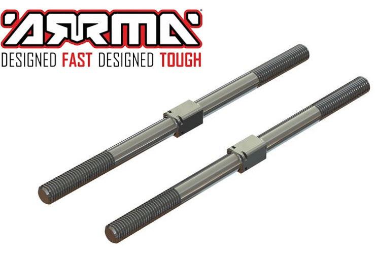 PowerHobby Arrma ARA330746 Steel Turnbuckle M7x130mm Silver (2) 1/5 Kraton / Outcast
