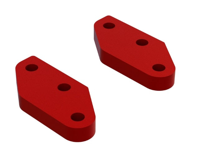 Arrma ARA340158 Aluminum Steering Plate A (Red) (2) Kraton 4X4 8S Outcast 8S