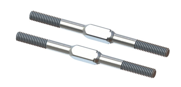 Arrma ARA340177 Steel Turnbuckle M4x60mm Silver (2) Mojave