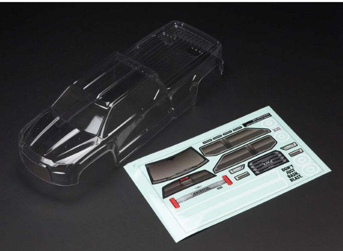 Arrma ARA402284 Clear Body w/Decals Big Rock Crew Cab 4X4