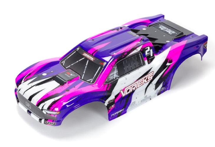 PowerHobby Arrma ARA402327 Vorteks 4X4 BLX Painted Decal Trimmed Body (Purple) — Bodies