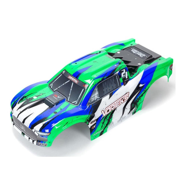 Arrma ARA402328 VORTEKS 4X4 BLX Painted Decal Trimmed Body (Green)