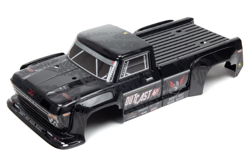 PowerHobby Arrma ARA406160 Outcast 6S Blx Painted Decaled Trimmed Body Black Outcast