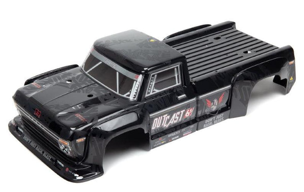 PowerHobby Arrma ARA406160 Outcast 6S Blx Painted Decaled Trimmed Body Black Outcast