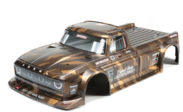 Arrma Infraction 6S BLlx Painted Decaled Trimmed Body (Matte Bronze Camo)