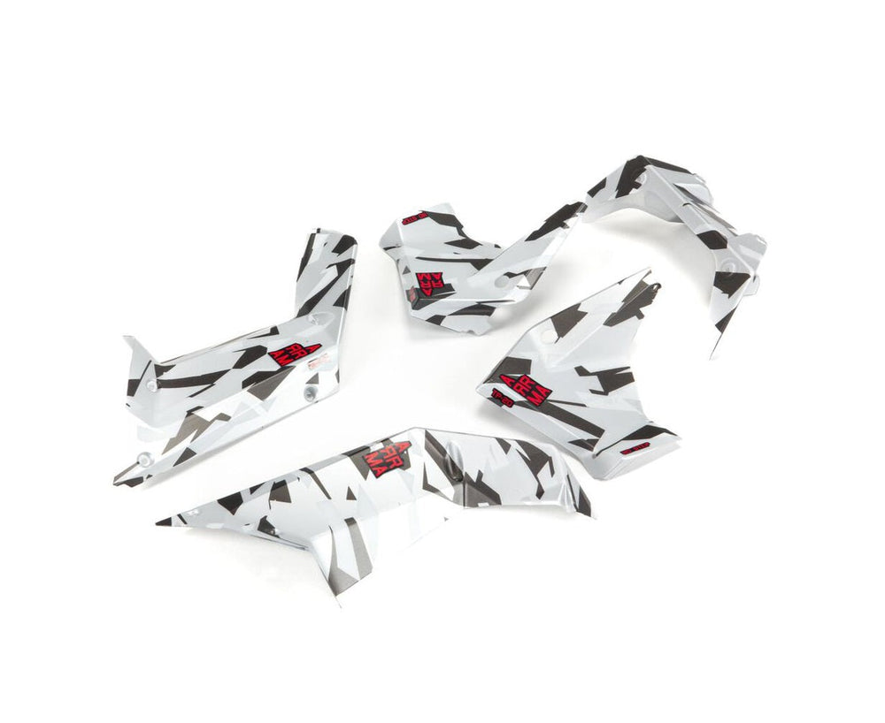 Arrma ARA411017 Guard Set Painted White Camo FIRETEAM