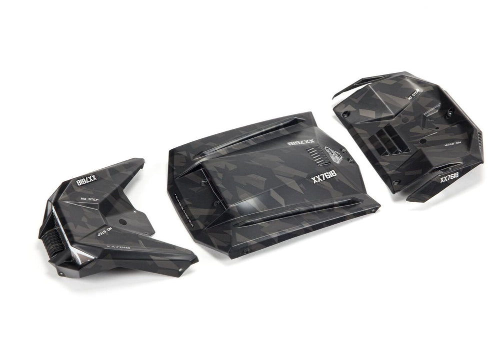 Arrma ARA411023 Exterior Body Panels Painted Black Camo FIRETEAM