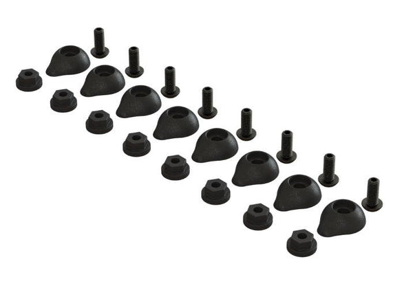 PowerHobby Arrma AR480017 Bodypost Protection Set (8) Big Rock Granite Senton Kraton Outcast — Granite Parts