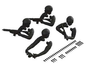 Arrma ARA480057 Driver Figure Set Black