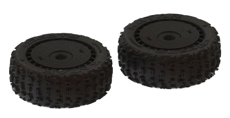 PowerHobby Arrma ARA550058 dBoots 'Katar B 6S' Tire Set Glued Black (2Pieces) Typhon — Typhon Parts