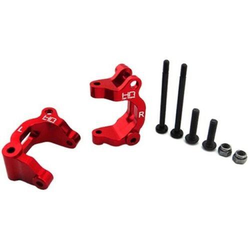 Hot Racing ARM1902 Aluminum Caster RED W/King Pins Arrma Raider Granite Vortex