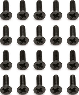 Associated 2x6mm Flat Head Phillips Screw (20) : RC18T2, RC18B2, RC18LM and SC18