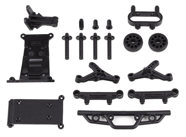 Reflex 14MT Bumper, Wheelie Bar, Body Mount Set