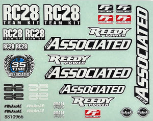 Team Associated RC82R Decal Sheet