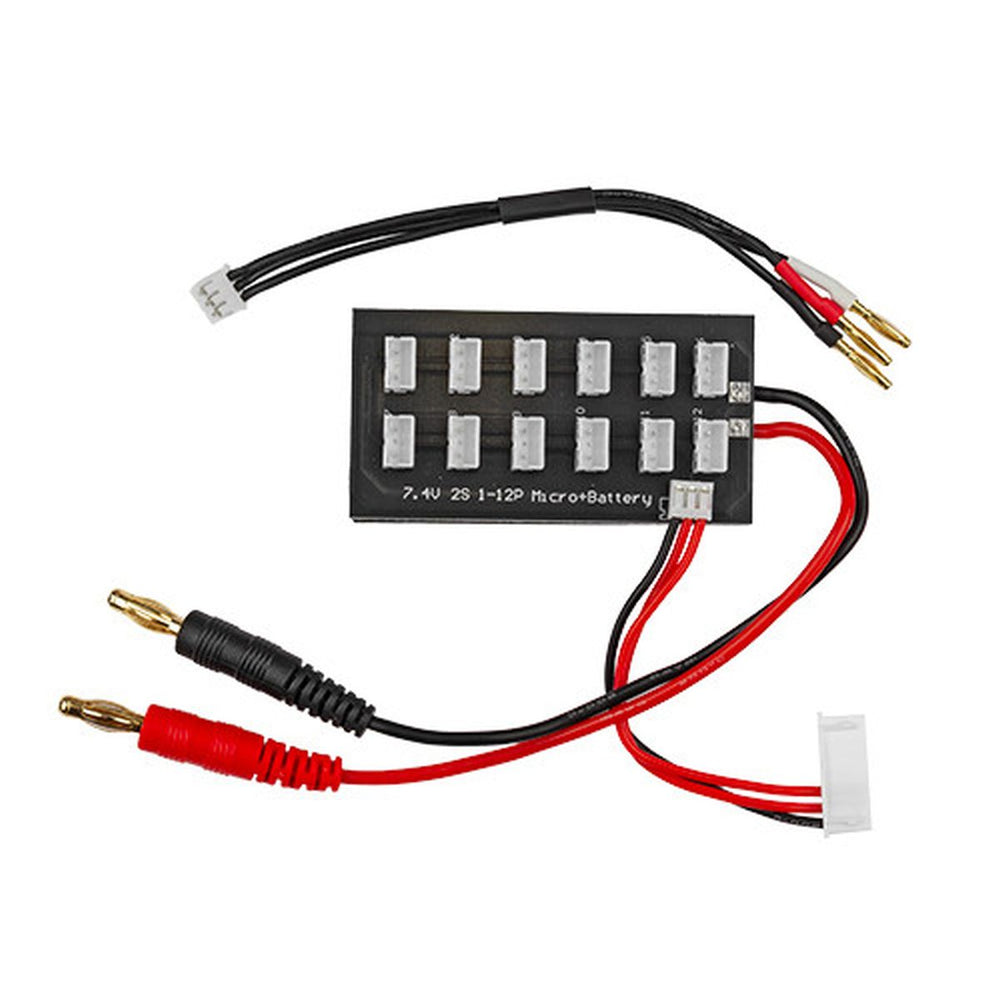Team Associated 2S Parallel Charging Board w/ 2mm Bullet Adapter