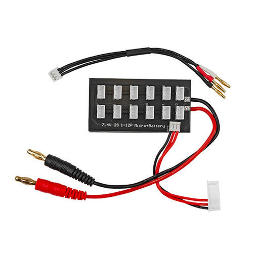 Team Associated 2S Parallel Charging Board w/ 2mm Bullet Adapter