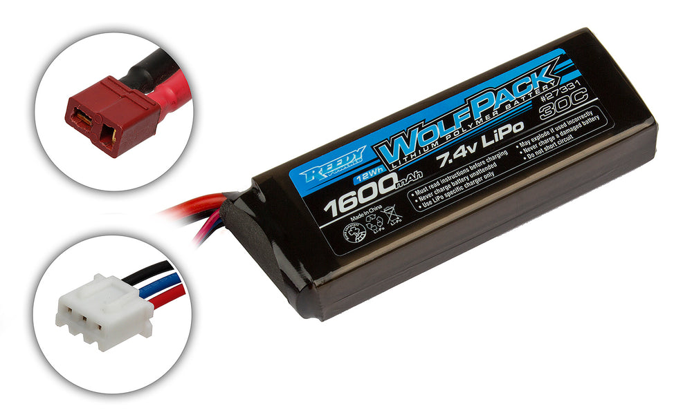 Team Associated Reedy Wolfpack LiPo 1600mAh 30C 7.4V