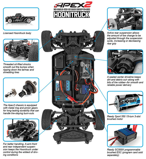 Team Associated Apex2 Hoonitruck 1/10 On-Road 4wd RTR