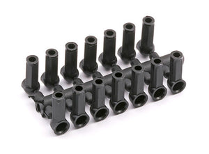 Team Associated Ball Cups, Molded, Black (18 pcs)