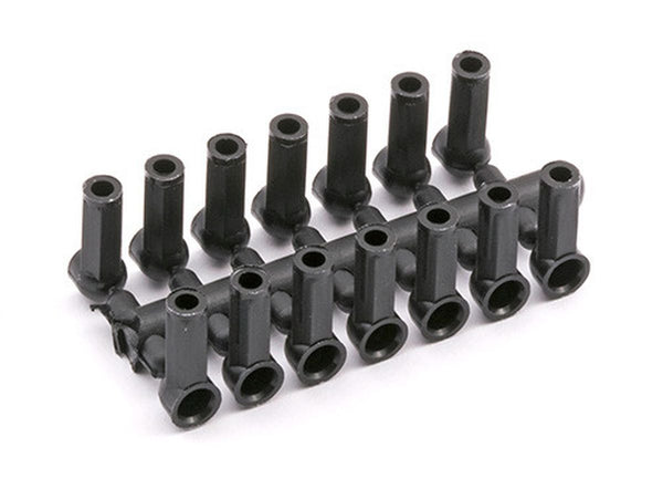 Team Associated Ball Cups, Molded, Black (18 pcs)