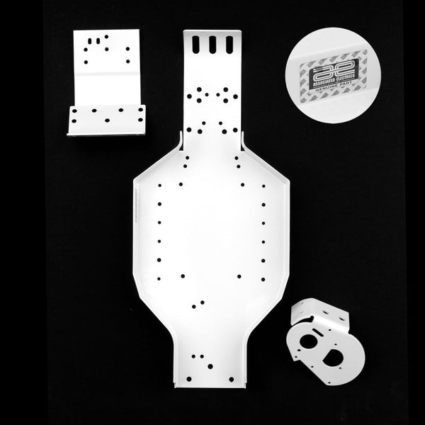 Team Associated Vintage RC10 White Chassis Set