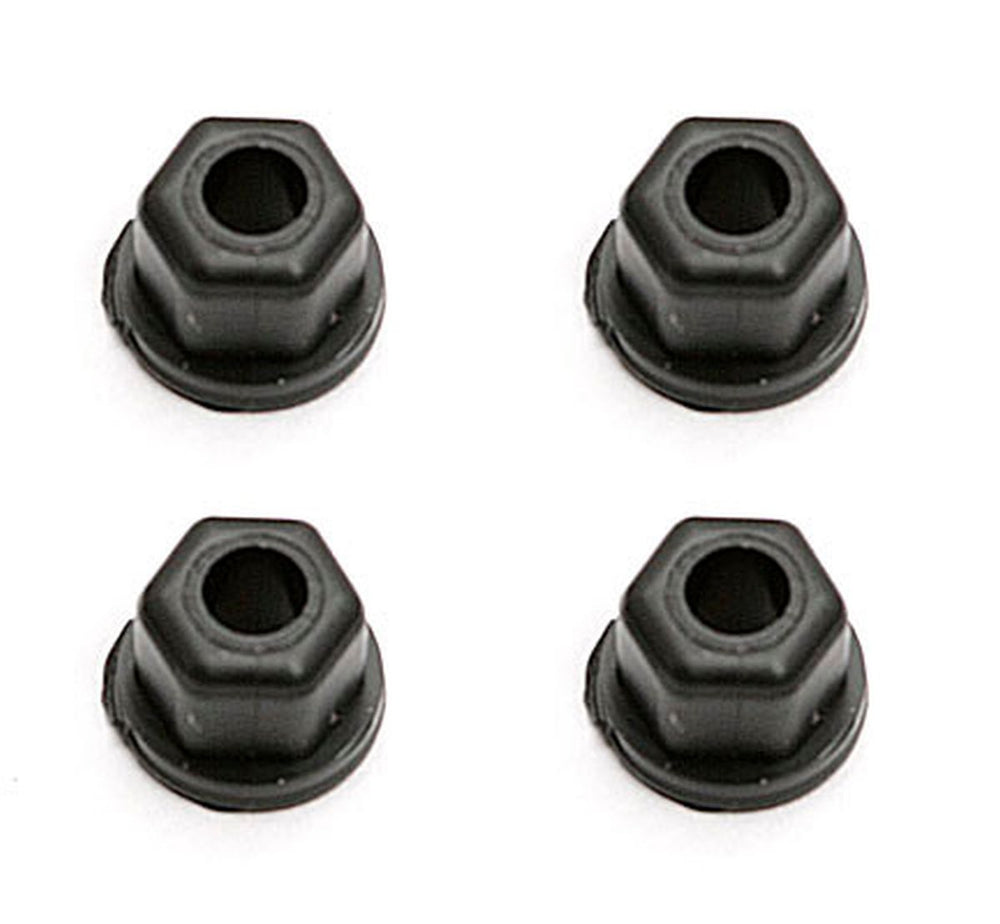 Team Associated Locknuts, 4-40/5-40, Flanged, Black Nylon