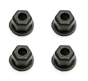 Team Associated Locknuts, 4-40/5-40, Flanged, Black Nylon