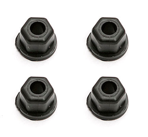 Team Associated Locknuts, 4-40/5-40, Flanged, Black Nylon