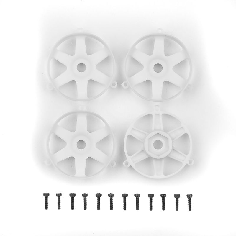 DC10 FT Adjustable Wheel Face Plate, White