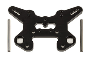 RC8T4 Front Shock Tower V2 Black Aluminum