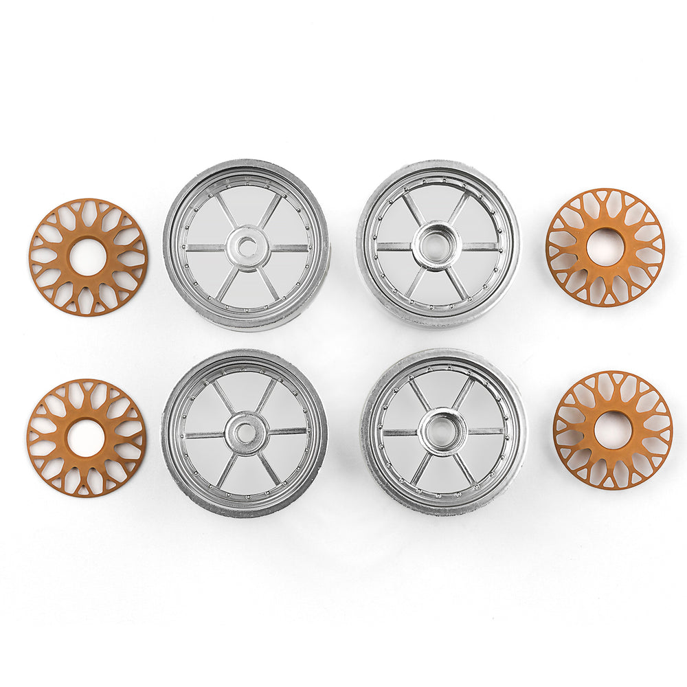 Team Associated RC10DS Wheels, Front and Rear