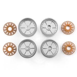 Team Associated RC10DS Wheels, Front and Rear