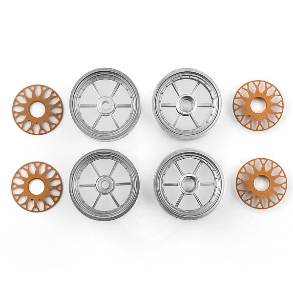 Team Associated RC10DS Wheels, Front and Rear