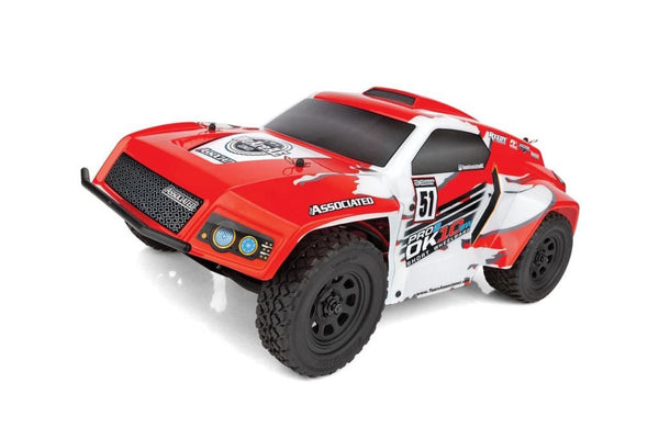 Associated 90039 Pro2 DK10SW 1/10 Electric Dakar Buggy RTR, Red/White